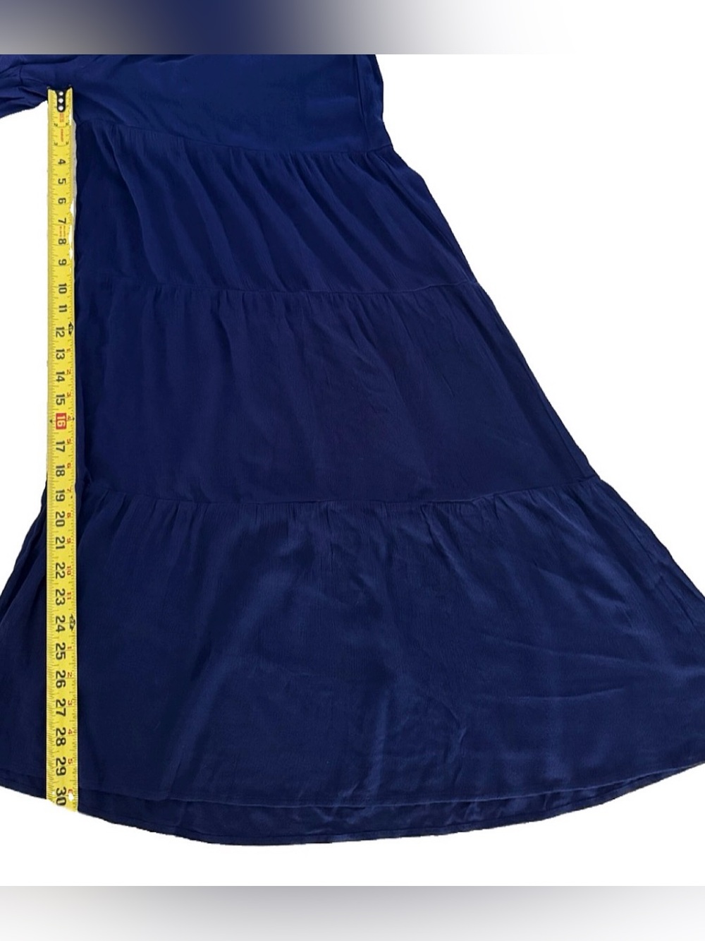 NWT Navy Halter Wide Leg Jumpsuit Open Back Tassel Size S SHEIN VCAY - Picture 9 of 10